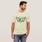 Yin Yang Tribal Dragon Design, Green T-Shirt (Vorne ganz)