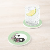 Yin Yang Trink Sandstein Untersetzer (Seite)