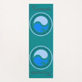Yin Yang Turquoise Workout, Pilates und Yogamatte (Vorderseite)
