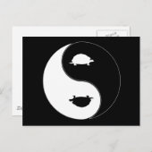 Yin Yang Turtle Postkarte (Vorne/Hinten)