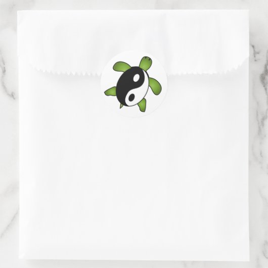Yin Yang Turtle Sticker (Tasche)