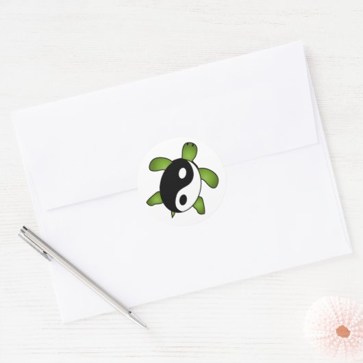 Yin Yang Turtle Sticker (Umschlag)