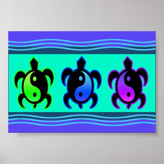 Yin Yang Turtles Poster (Vorne)