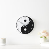 YIN-YANG-Uhr Runde Wanduhr (Zuhause)