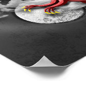 Yin Yang und Dragon Poster (Ecke)