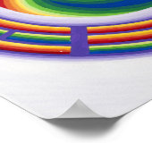 Yin Yang und ich Ching in einer Mandala in voller Poster (Ecke)