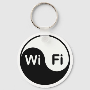 Yin Yang und Wi-Fi-Schlüsselanhänger Schlüsselanhänger