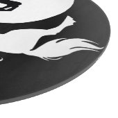 Yin Yang Unicorn Cutting Board Schneidebrett (Ecke)