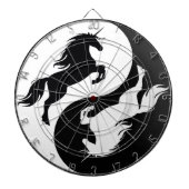 Yin Yang Unicorn Dart Board Dartscheibe (vorne)