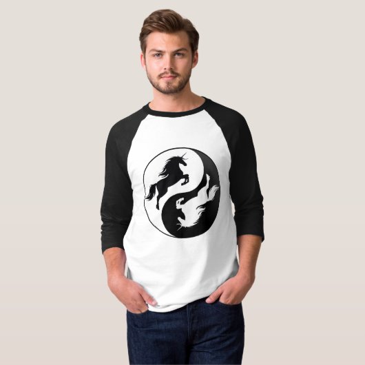 Yin Yang Unicorn Shirt (Vorne ganz)