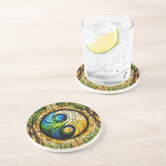 Yin Yang Untersetzer (Seite)