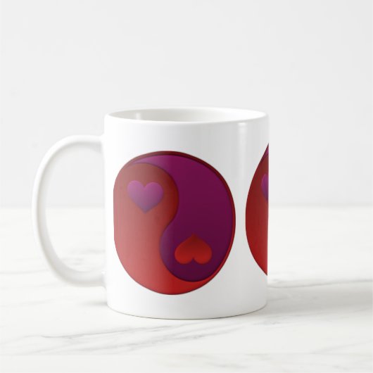 Yin Yang Valentine Tasse (Links)