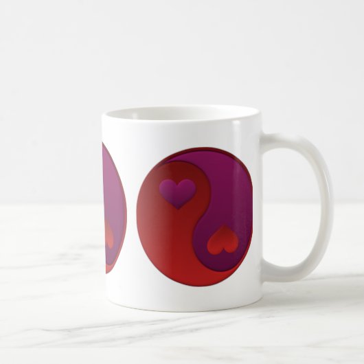 Yin Yang Valentine Tasse (Rechts)