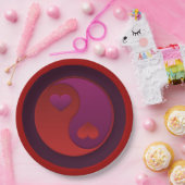 Yin Yang Valentines Pappteller (Party)
