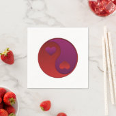 Yin Yang Valentines Serviette (Beispiel)