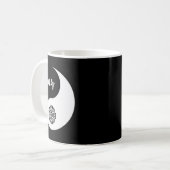 Yin & Yang Valentinstag Süßes Passendes Paar Kaffeetasse (Vorderseite Links)