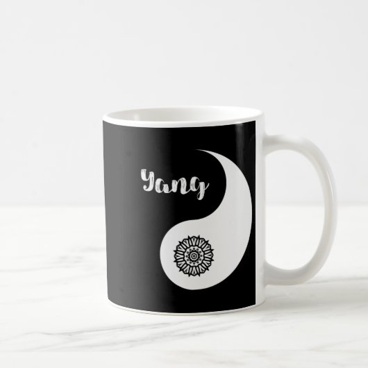 Yin & Yang Valentinstag Süßes Passendes Paar Kaffeetasse (Rechts)