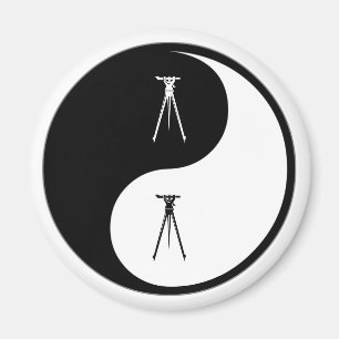 Yin Yang Vermessen Magnet