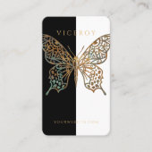 Yin & Yang Verziert dekorative Butterfly-Logo B &  Visitenkarte (Vorderseite)