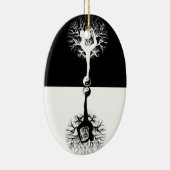 Yin Yang Verzierung Keramik Ornament (Rechts)