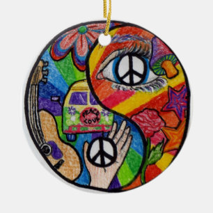 Yin Yang Verzierung Keramikornament