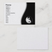 Yin-Yang Visitenkarte (Vorne/Hinten)