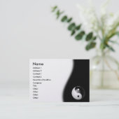 Yin-Yang Visitenkarte (Stehend Vorderseite)