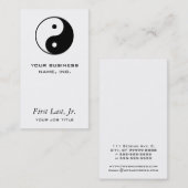 Yin Yang Visitenkarte (Vorne/Hinten)