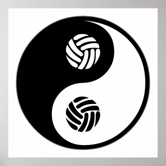 Yin Yang Volleyball Poster (Vorne)