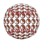 Yin Yang von Shirley Taylor Baseball (Rückseite)