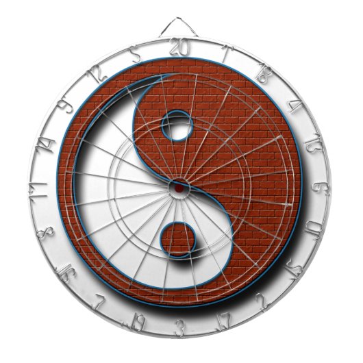 Yin Yang von Shirley Taylor Dartscheibe (vorne)