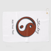 Yin Yang von Shirley Taylor Golfhandtuch (Horizontal)