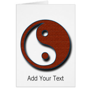 Yin Yang von Shirley Taylor Greeting Card