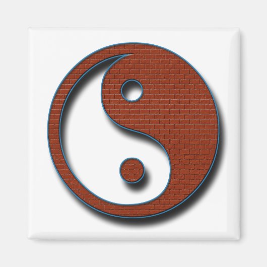 Yin Yang von Shirley Taylor Magnet (Vorne)