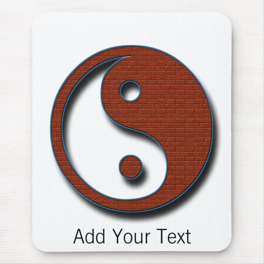 Yin Yang von Shirley Taylor Mousepad (Vorne)