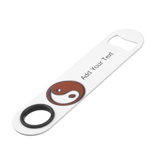 Yin Yang von Shirley Taylor Speedflaschenöffner (Vorderseite Schrägansicht)