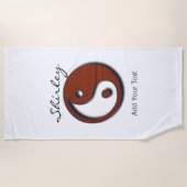 Yin Yang von Shirley Taylor Strandtuch (Vorderseite)