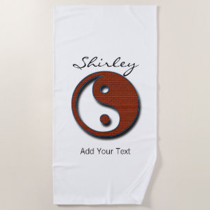 Yin Yang von Shirley Taylor Strandtuch