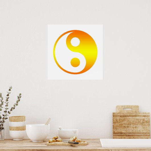 Yin Yang Wall Art Poster (Küche)