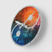 Yin Yang Wall Clock Runde Wanduhr (Winkel)
