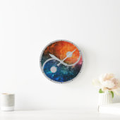 Yin Yang Wall Clock Runde Wanduhr (Zuhause)