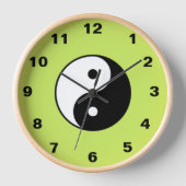 Yin Yang Wall Clock Uhr (Vorderseite)