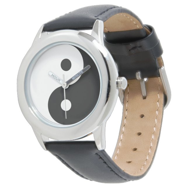Yin Yang Watch Armbanduhr (Schrägansicht)