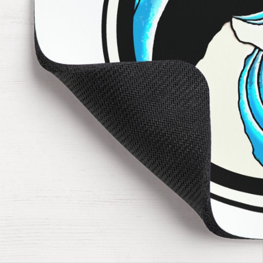 Yin Yang Waves Mousepad (Ecke)