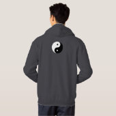 Yin Yang - weißes Schwarzes Hoodie (Schwarz voll)