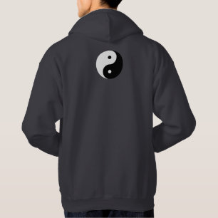 Yin Yang - weißes Schwarzes Hoodie