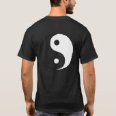 Yin Yang (weißes u. transparentes) T-Shirt (Rückseite)