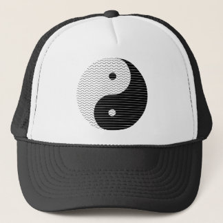 Yin Yang Wellen Truckerkappe