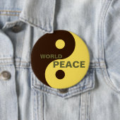 Yin-Yang-Weltfriedenspitzenknopf Button (Beispiel)