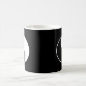 Yin Yang White Kaffeetasse (Mittel)